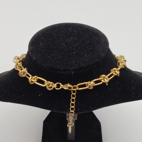 Louis Vuitton Gold Padlock w/Unbranded Stainless Steel 18k Plated Chain&Bracelet - Picture 6 of 13